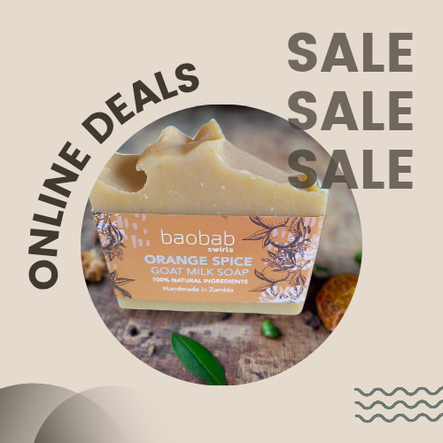 Online Deals Poster with soap image