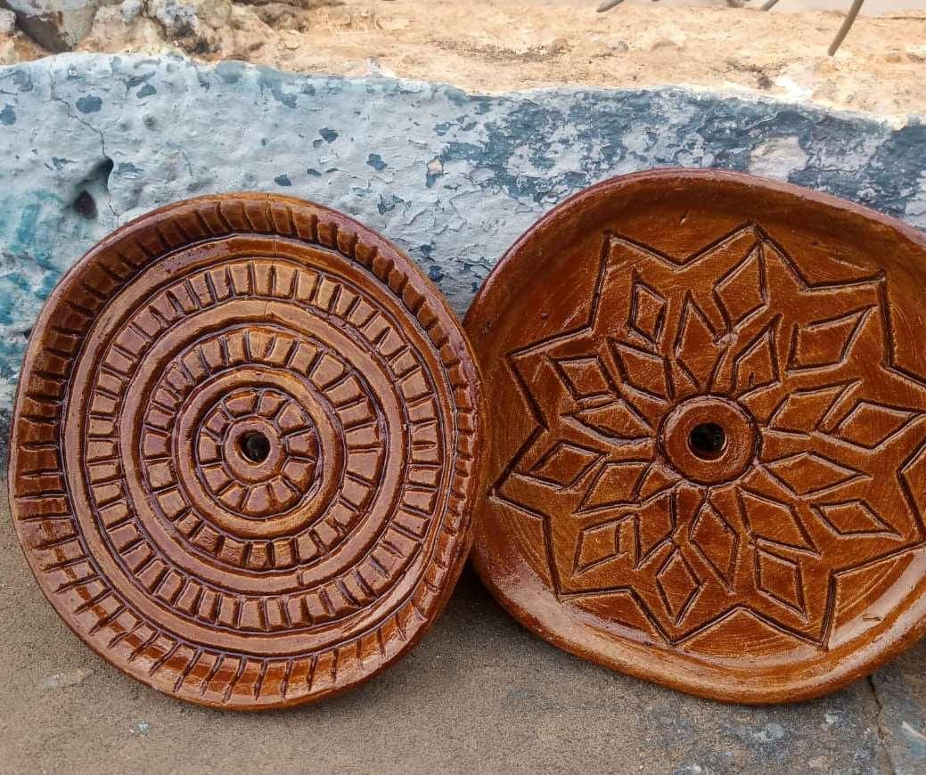 Handmade Soap Dish Baobab Swirls