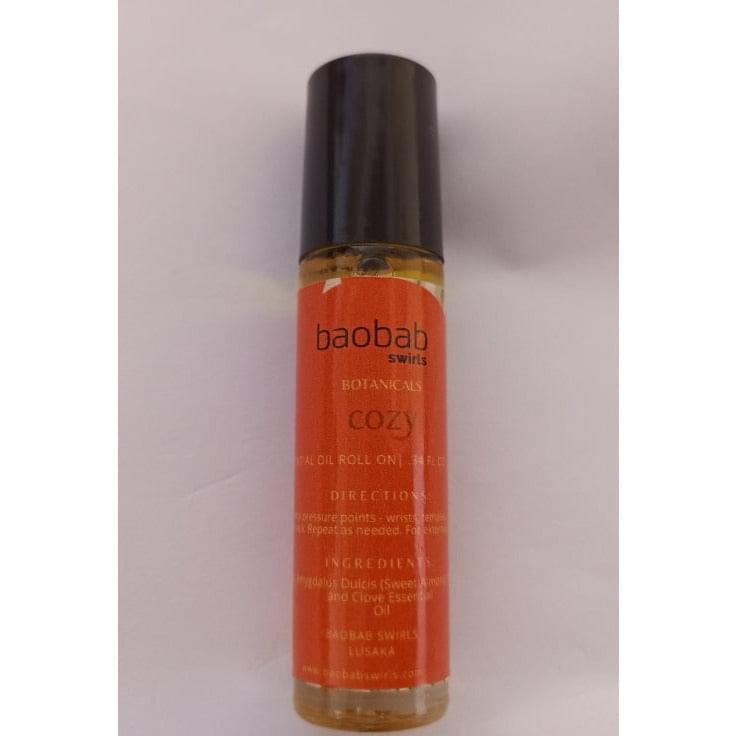 Aromatherapy Essential Oil Roll On Baobab Swirls