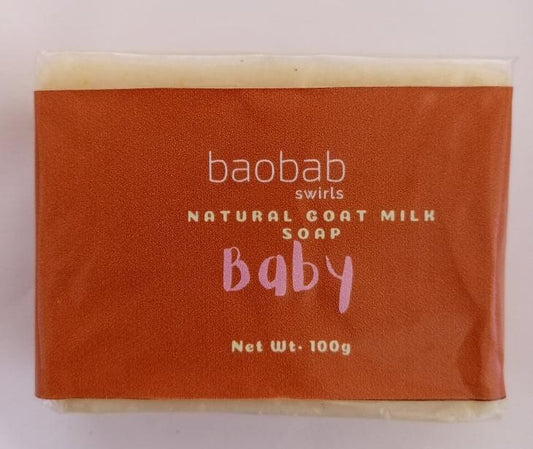 Baby Goat Milk Soap for Sensitive Skin Baobab Swirls