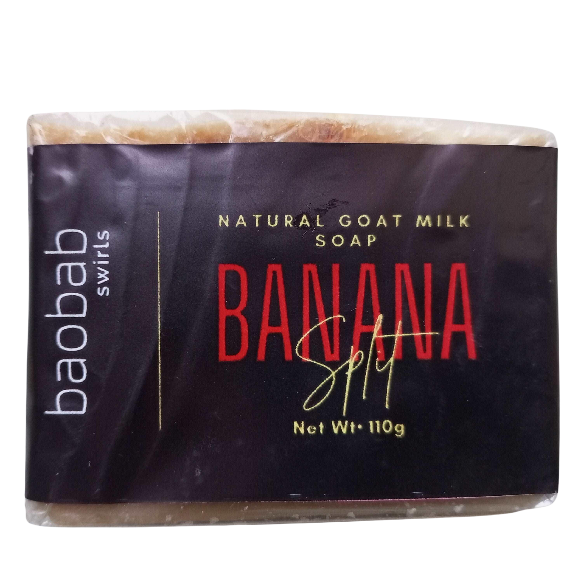Banana Split  Goat Milk Soap Baobab Swirls