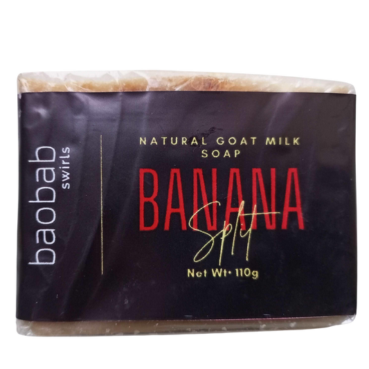 Banana Split  Goat Milk Soap Baobab Swirls