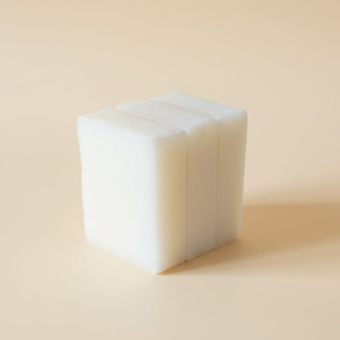 Baobab Swirls Coconut soap  on a beige background