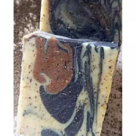 Coffee and Cream Goat Milk Soap Baobab Swirls