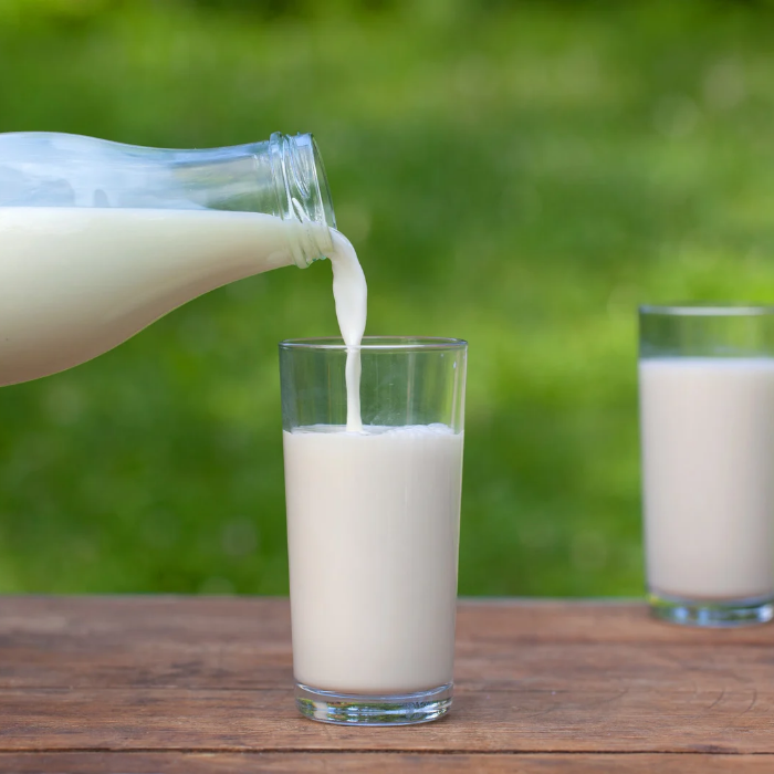 2 glasses of Farm Fresh milk 