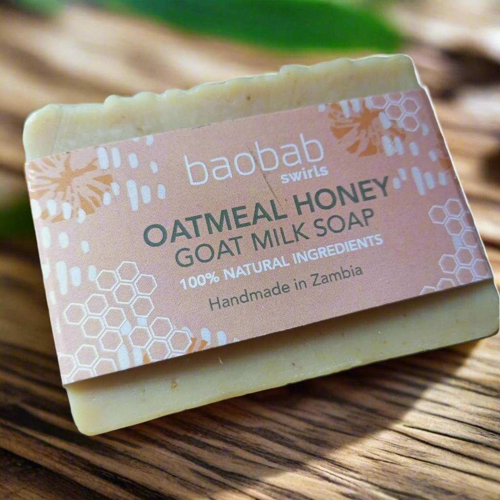 Baobab Swirls Oatmeal and Honey Soap