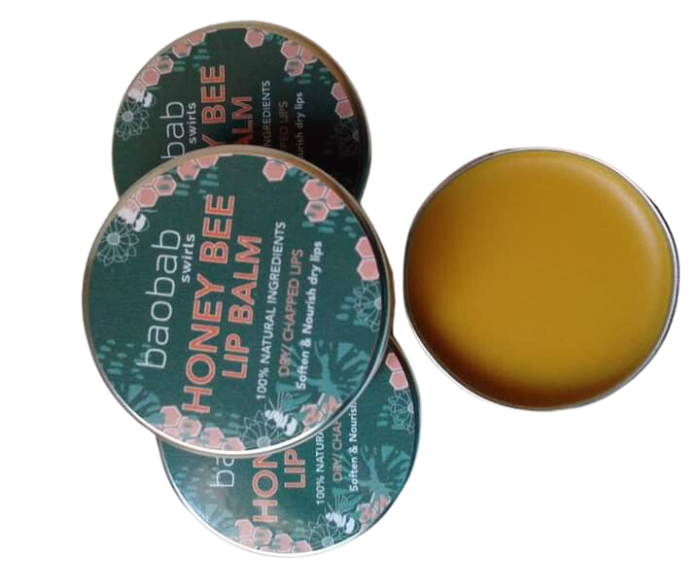 Honey Bee Lip Balm Baobab Swirls