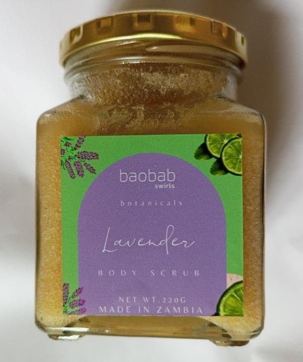 Natural Botanical Body Scrub Baobab Swirls