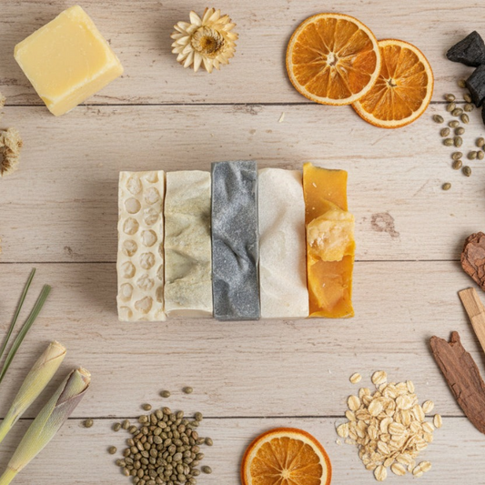 Baobab Swirls Natural soap Tops