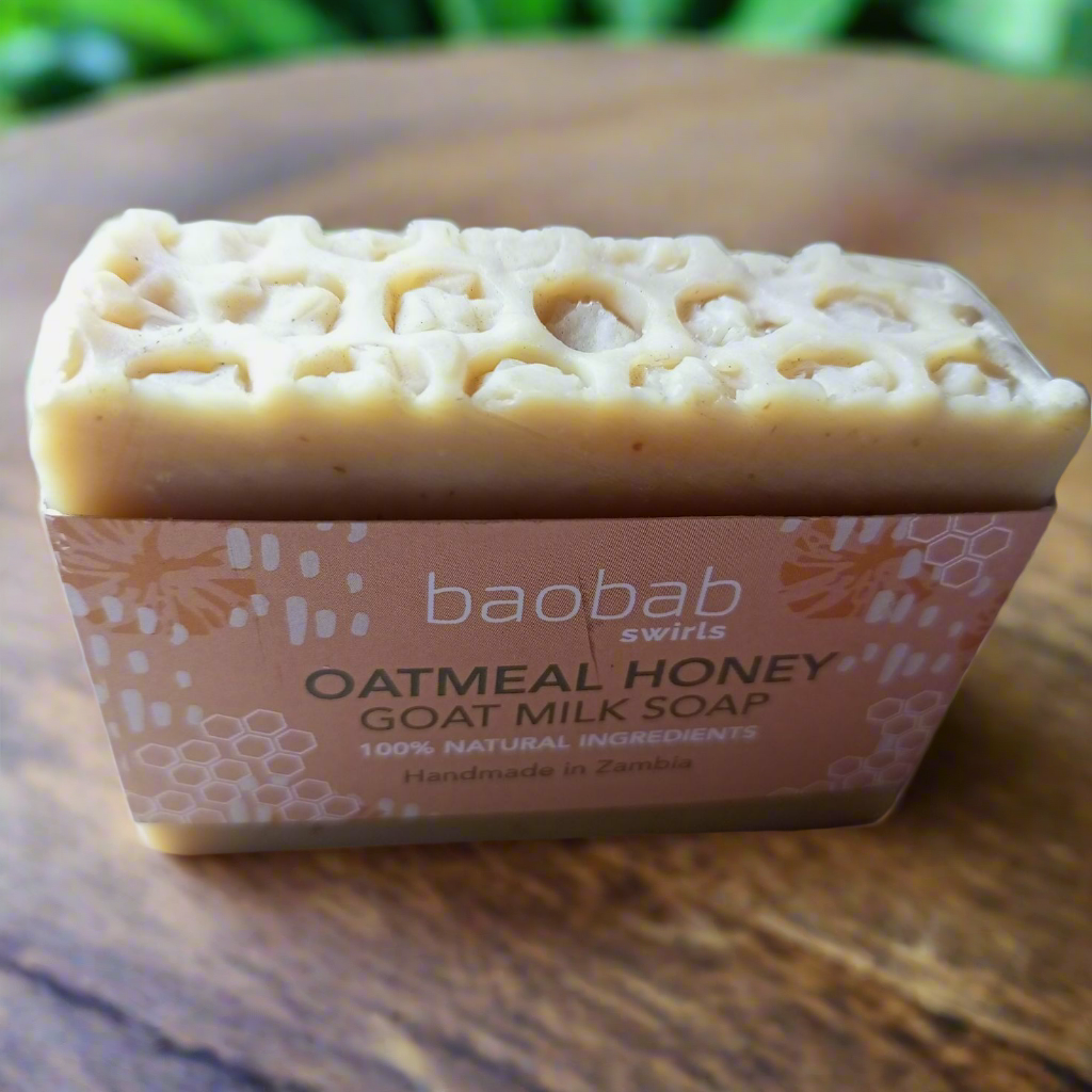 Oatmeal & Honey Bar Soap: Skin Barrier Repair for Acne, Eczema & Heat Rash (with Goat Milk & Shea)