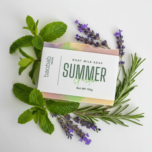Summer Garden Soap with rosemary,lavender and spearmint 