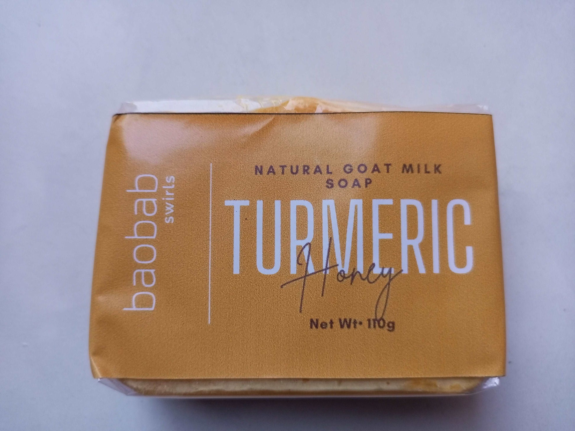 Turmeric & Honey Goat Milk Soap Baobab Swirls