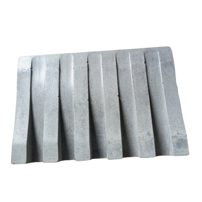 Grey rectangle soap dish 