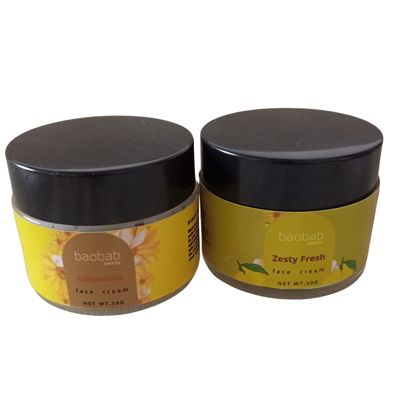 Calendula Face Cream and Zesty face cream 